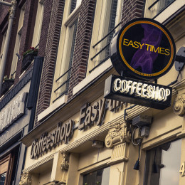 Carteleria de Coffeeshop en Amsterdam