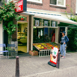 Carteleria de Coffeeshop en Amsterdam